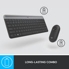 Logitech MK470 Slim Wireless Keyboard and Mouse Combo - Graphite-Auto-sleep feature saves battery life, allowing for 36 months of keyboard use and 18 months of mouse use