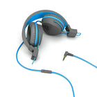 JLab Audio JBuddies Over Ear Folding Headphones - Blue/Grey-Kid safe volume limiter at 85db