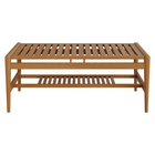 Modway Hayden 46" Outdoor Teak Wood Coffee Table - Natural-Fully Assembled Design