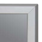 SECO Snap Poster Frame Case - 27 x 41 Inches - Silver-Includes mounting hardware (screws and plugs); can be positioned portrait or landscape