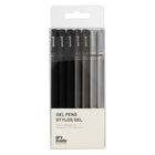 Gry Mattr Black Gel Pens, Translucent, 7/Pack-Gel pen