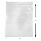 KL Rubber Resealable Polyethylene Bag with Hang Hole - 4 Mil - 10" x 13” - 1000 Pack-Approved for direct food contact — ideal for meats, produce, and dry goods