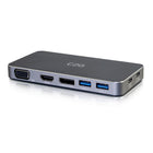 C2G USB-C 7-in-1 Dual Display MST Docking Station-Supports up to 100W of power delivery to keep your laptop charged