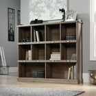 Sauder Barrister Lane Bookcase, Salt Oak (414726)-Cubbyhole storage for books, binders, framed photos, collectibles, and more.