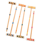 Triumph Six Player Croquet Set-Set includes six 70mm balls, wire wickets, two 18" x 3/4" diameter wood stakes