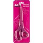 JAM Paper Heavy Duty Multi-Purpose Precision Scissors - 8" - Pink-Quantity: 1 Pair of Scissors per Pack | Features comfort grip that can be used left- or right-handed