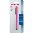 Staples Slim Stylus Pen - Pink-Slim design is perfect for smartphones and tablets