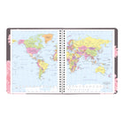 Blueline 2026 Pink Ribbon 14-Month Monthly Planner - 8-7/8" x 7-1/8" - Pink Daisy - Bilingual-Subtle daisy images on each spread 