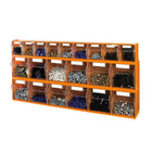 Toolmaster 21 Tilt-Bin Multi Storage System 3-Piece Combo Set-Includes 21 transparent tilt-bins made of ultra-rigid high-density polystyrene, ideal for storing small parts and accessories.