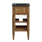 Modway Elysian 18" Wood Bathroom Vanity - Black/Brown-8