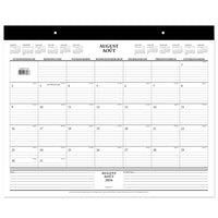 Staples 2026-2027 Academic Monthly Desk Pad Calendar - 17" H x 21-3/4" W - Bilingual-12 months: August 2026 to July 2027