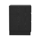 Manhattan Comfort Ardea 20" Contemporary 3-Drawer Nightstand - Black-Home Assembly Required (All Hardware Included)