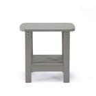 Backyard Lifestyles Side Table with Shelf - Light Grey-Lower shelf for extra storage.