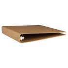 JAM Paper Kraft 1" 3-Ring Binder - Brown-Wide front and back binder panels fully cover standard dividers and sheet protectors. Our 3 metal ring binders have 2 buttons for easy opening and closing, and a convenient pocket on the inside flap.
