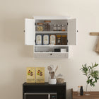HOMCOM Medicine Cabinet with Adjustable Shelf - White-Painted MDF surface ensures durability and easy cleaning