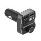 Scosche Bluetooth FM Transmitter Car Charger with USB-C Dual USB-A Hands-Free Calling-Wirelessly stream music through your vehicle’s FM stereo or play music directly from a USB flash drive (supports up to 32GB)