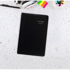 AT-A-GLANCE 2026-2027 Weekly Academic Desk Planner - 8" H x 4-7/8" W - Assorted Colours - Bilingual-Cover Colours: Black and Grey (colour choice only available in store)