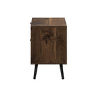 Monarch Specialties 24" 2-Drawer Laminate Accent Table - Walnut-5 Year Limited Manufacturer Warranty