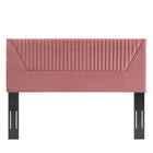 Modway Patience Channel Tufted Performance Velvet King/California King Headboard - Dusty Rose-3 Mounting Positions