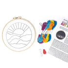 Art 101 Embroidery Art Kit-Includes 3 embroidery hoops and 3 sewing needles so you can work on multiple projects at once