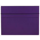 JAM Paper Thick Portfolio File Carrying Case with Elastic Band - 10 x 1 1/4 x 13 1/4 - Purple-Purple Portfolio Carrying Case