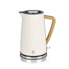 Westinghouse Nordic Collection Electric Kettle - Faux Wood Design - Black-XL Capacity: Boil 1.7 litres of water with our electric kettle, perfect for making tea, coffee, or other hot beverages.