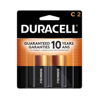Duracell Coppertop C Batteries - 2 Pack-LONG-LASTING BATTERIES DESIGNED FOR DEPENDABILITY: Duracell Coppertop alkaline batteries deliver the lasting power and performance you can count on for electronic devices throughout the home or on-the-go