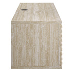 Modway Render 70" Faux Travertine Wall-Mount Media Console TV Stand - Travertine-Durable Particleboard Construction