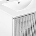 Modway Calla 24" Perforated Metal Bathroom Vanity - White-8