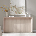 Hudson&Canal Piedmont 56"W Console Table - Alder White-Features easy assembly