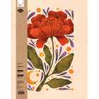 Denik Large Hardcover Sketch Book - Burgundy Bloom-88 blank pages