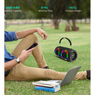 MyBat Pro Vibebuddy Plus Portable Bluetooth Wireless Speaker - Black-Built-in mic for hands-free calls with noise-reducing clarity