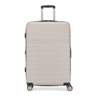 Bugatti Lisbon Large Hardside Luggage - Latte-Made from a durable blend of ABS and polycarbonate composite