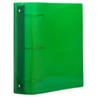 JAM Paper Plastic 3 Ring Binder, 3", Green, 2 Pack-Dimensions: 11.5 x 10.5 x 3