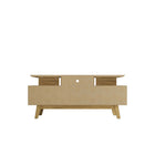 Manhattan Comfort Yonkers 62.99" Mid-Century Modern TV Stand - Off White and Cinnamon-14.76" L x 62.99" W x 25.79" H