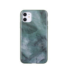 General Supply Goods + Co iPhone 11 XR Hybrid Protective Case - Jade Green Marble-Compatible with: iPhone 11/XR