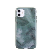 General Supply Goods + Co iPhone 11 XR Hybrid Protective Case - Jade Green Marble-Compatible with: iPhone 11/XR