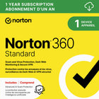 Norton 360 Standard Antivirus & Internet Security - 1 Device - 1 Year Subscription [Digital Download]-Valid email address must be provided at checkout