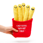 Relatable Emotional Support Pals - Fries - English-Special Spuds: Looking for unique fall plushies or seasonal fun? These fries also make memorable Halloween gifts, whether you’re shopping for girlfriends, classroom prizes, or just a funny gift for friends