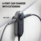 Scosche 100W Multi Port Travel Car Charging Hub - Black-5