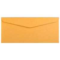 Jam Paper #10 Business Commercial Envelopes - 4 1/8" H x 9 1/2" W - Brown Kraft Manila - 50 Pack-Color: Brown Kraft Envelopes