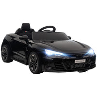 Aosom 12V Audi RS e-tron GT Kids Electric Ride-On Car with Remote Control - Black-Licensed 12V Audi RS e-tron GT makes sure authentic design 