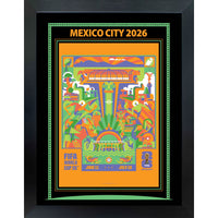 Mexico City 2026 FIFA World Cup - Photoglass Framed - 20" x 26"-Officially licensed FIFA World Cup 2026 host city poster