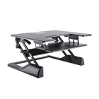 TygerClaw Sit-Stand Workstation Stand (TYDS14013)-Stepless height adjustment allows a comfortable standing or sitting position as you want
