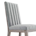 Modway Maisonette French Vintage Tufted Fabric Fabric Dining Side Chair - Light Grey-Chair Weight Capacity: 331 lbs.