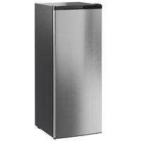 HOMCOM Compact Upright Freezer for Home - 7.0 cu. ft. - Silver-Dual-mode design switches between fridge and freezer effortlessly
