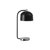 Monarch Specialties 18" H Contemporary Table Lamp - Black Metal / Silver Metal-Revamp your space with this stylish 18"h table lamp in a chic black metal with elegant silver metal accents and a dome metal shade, perfect for modern offices, living rooms, and bedrooms