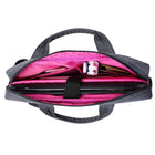 Vangoddy Wave 13" Laptop 2-in-1 Messenger Bag - Grey/Pink- Internal Dimensions. 14.5 inches by 11 inches by 2 inches