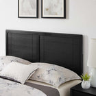 Modway Marlee Wood Full Platform Bed with Splayed Legs - Black-Wood Slat Support System