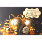 Rosedale General Christmas Greeting Cards/Envelopes - 5-1/2" x 8" - Best Wishes: Golden Ornaments - 12 Pack-Card shop quality greeting cards